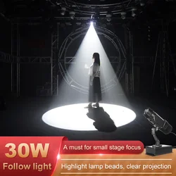 Projecteur de suivi DMX à Led, faisceau de lumière de suivi professionnel, projecteur de scène Zoom pour spectacle de fête 