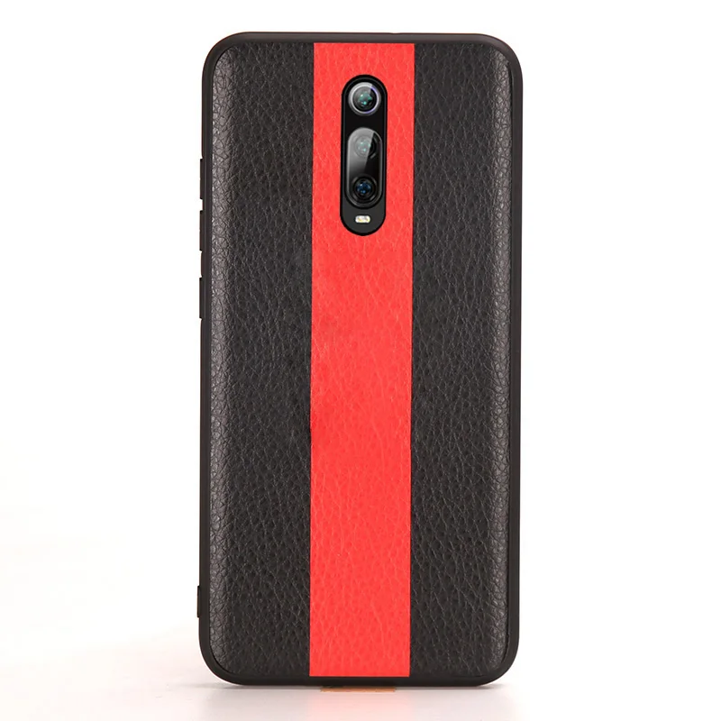 Black and Red Роскошный автомобильный чехол для телефона для Xiaomi mi 9T 9 SE 8 A1 A2 Lite A3 mi x 2S Max 3 F1 TPU с мягким краем для Red mi Note 7 5 6 Pro 6A 7A - Цвет: Black and Red