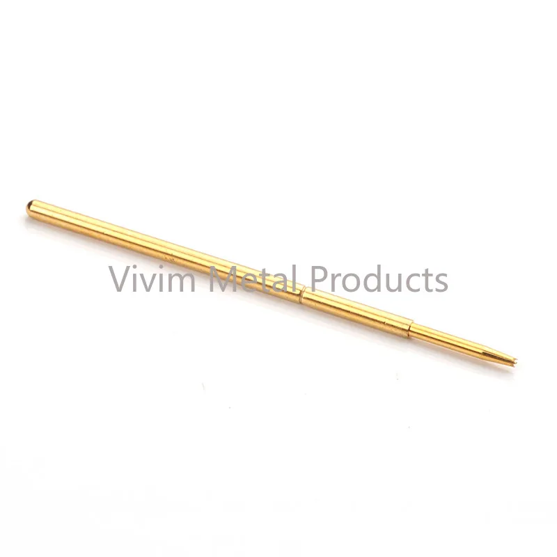 Durable Brass Spring Test Probe Probe Cover 100 / PCS Convenient Metal Spring Probe Length 27.8mm Spring Test Probe PAM75-F1