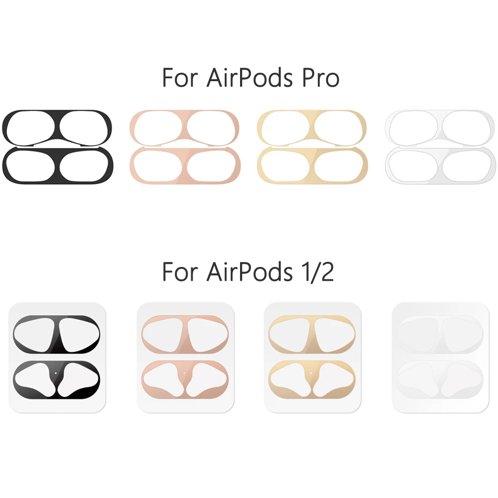Dust-proof Scratchproof Sticker For AirPods 1 2 3 Pro Dust Guard Protective Film Apple Airpods | Электроника