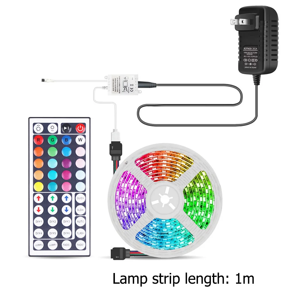 1/5/10m Светодиодные ленты светильник гибкий Портативный 5050 RGB ing лента ТВ