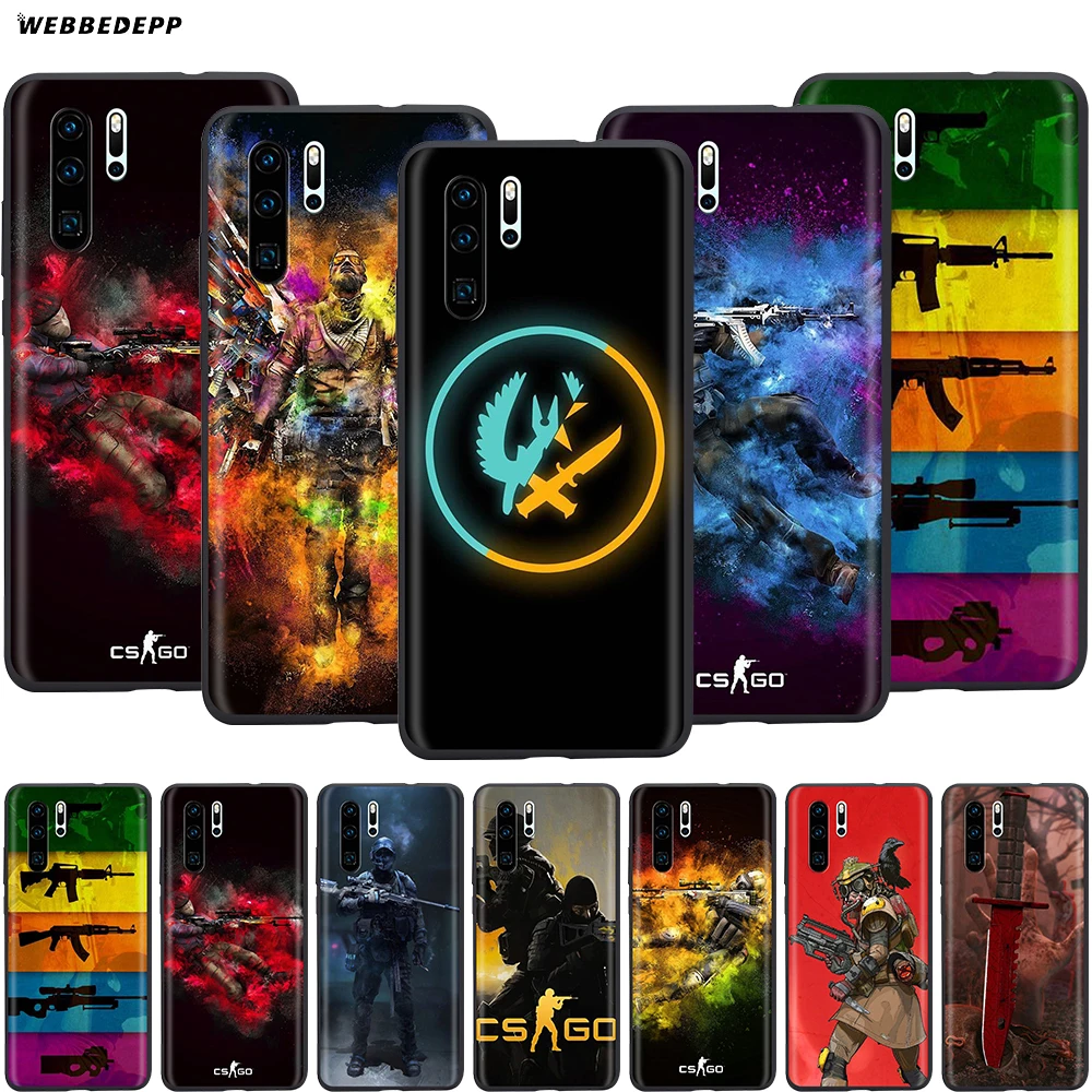 Webbedepp CS GO пистолет игровой чехол для Huawei Mate 10 20 30 Nova 2i 2 3 3i 4 5i Y5 Y6 Y7 Y9 Pro Lite Prime |