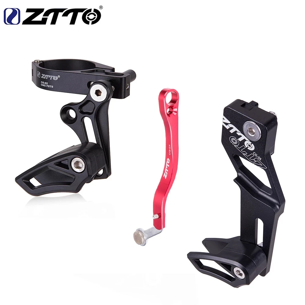 Bicycle Chain Guide ZTTO CG02 31.8 34.9 Clamp Mount Anti Chain Drop Direct E-Type Adjustable For MTB Mountain Gravel Bike 1X