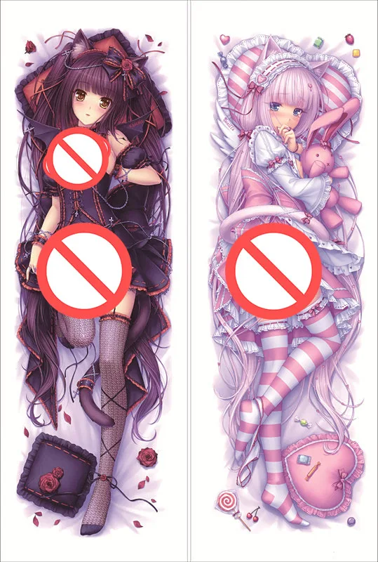 S19 Аниме Nekopara Chocolat Dakimakura Чехол персонажи ванильный чехол Neko Para кошки рай кокосовые объятия чехол для подушки - Цвет: S19