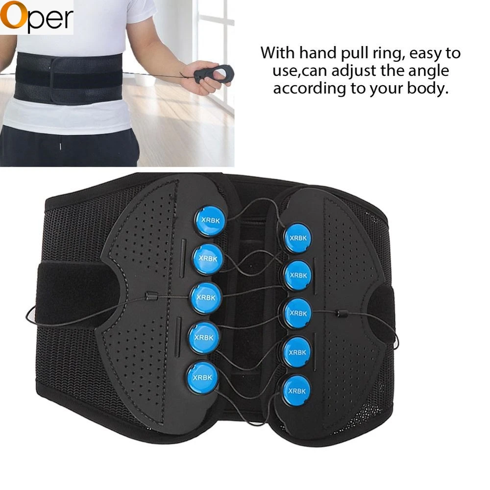 

Size S Medical Adult Drawstring Waist Lumbar Rehabilitation Waist Fixing Protective Gear With Splint Relief Straps Adjustable