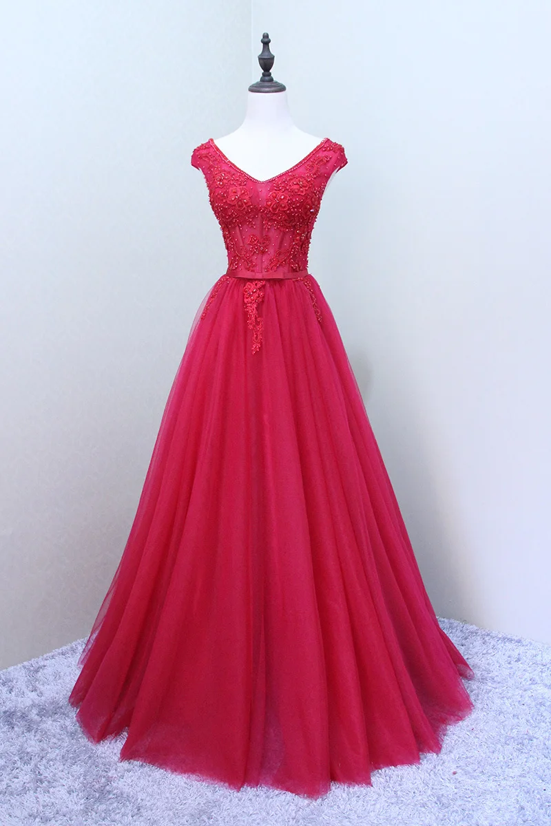 Backlakegirls Длинные вечерние платья Robe De Soiree сексуальные роскошные розовые красные бусинки Кружева Формальное вечернее платье на выпускной вечер