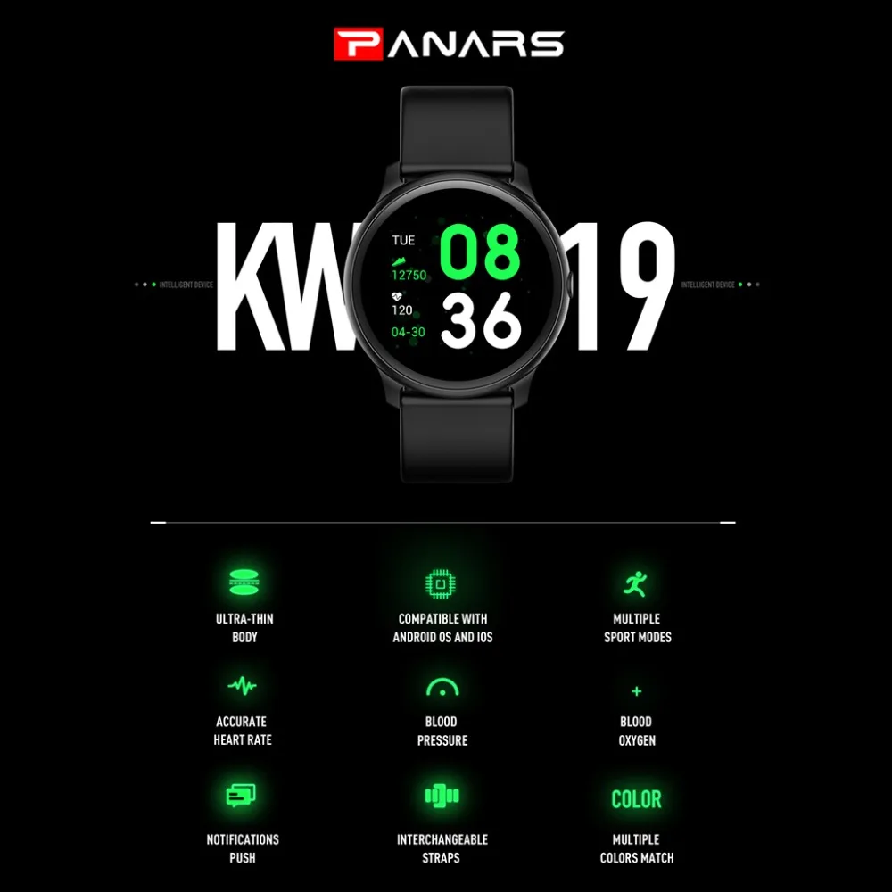 PANARS мужские умные цифровые часы, спортивные, для бега, Bluetooth, напоминание о сообщениях, мониторинг сердечного ритма, будильник, женские мужские наручные часы
