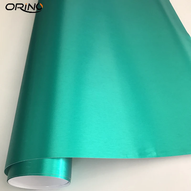 Teal Brushed Metallic Wrap Vinyl-4