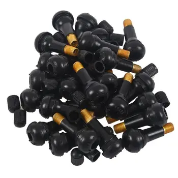 

25 Pieces TR 413 Car tire valve Tubeless Valves Wheels Rubber Tires Valves for Car Velo + Stopper