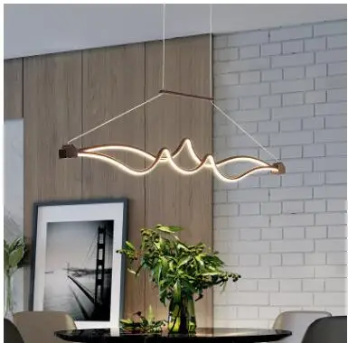 

Post-modern chandelier long table bar LED lamp modern minimalist creative office dining room bedroom chandelier lamps
