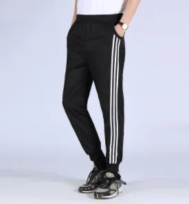 

Hot sale Workout Jogging Pants Men Striped Sport Sweatpants short casual long pants Men Fitness Joggers Bodybuilding Trousers