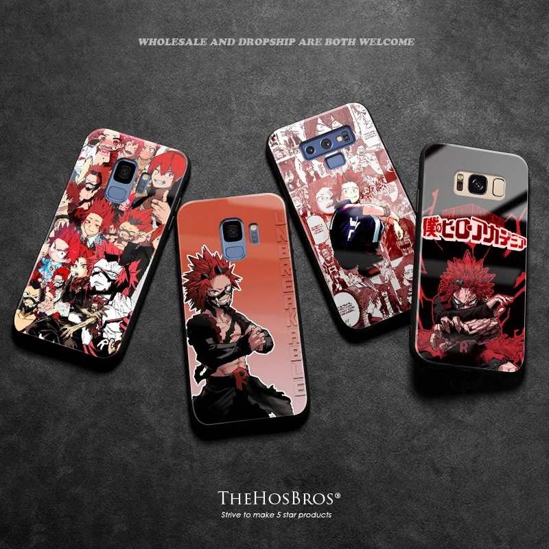 Red Riot Eijiro Kirishima My Hero Academy мягкий силиконовый стеклянный чехол для телефона samsung Galaxy