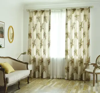 

European style American Printing Window Treatment Finished Drapes Modern Blackout Curtains for Living room Dining Room Bedroom.