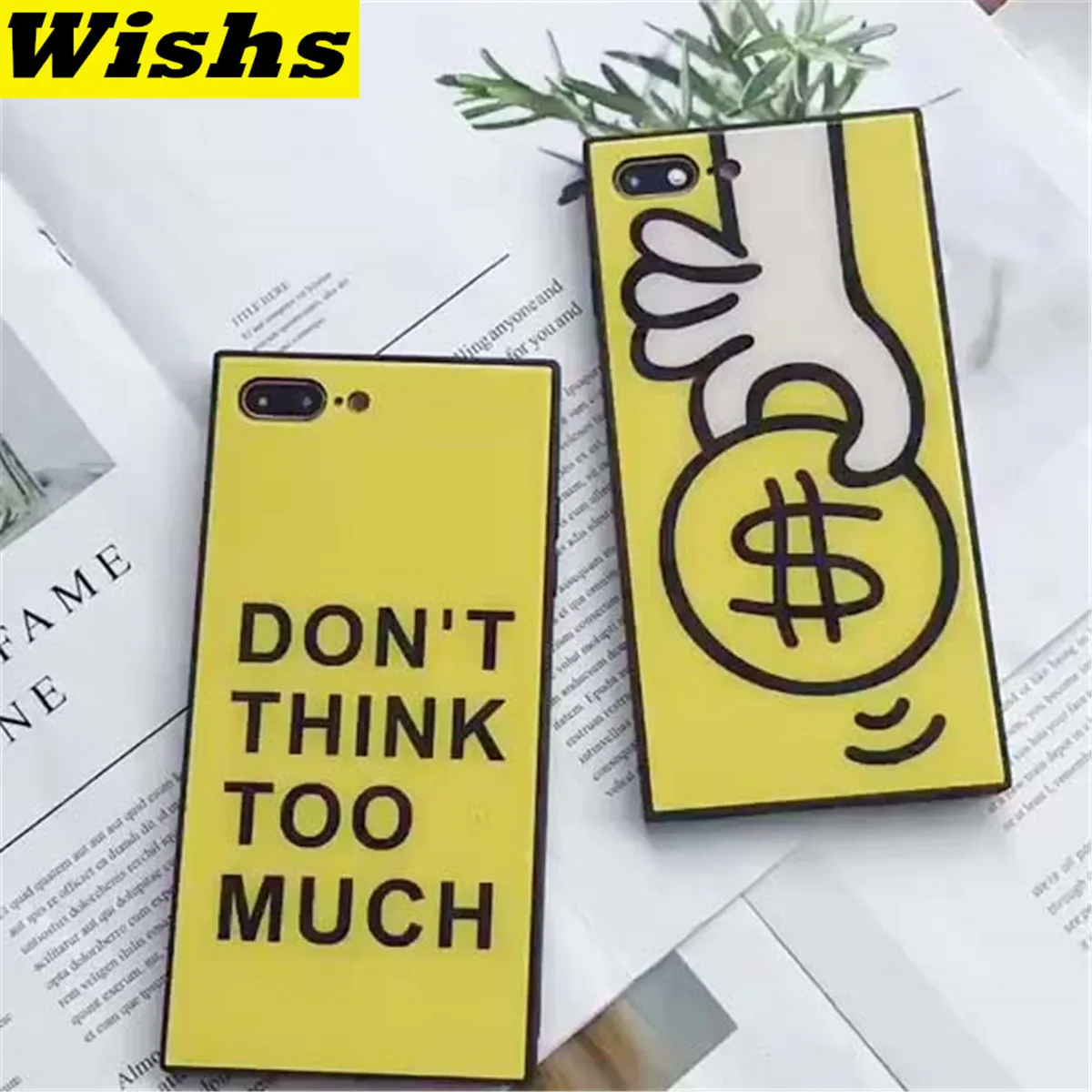 

Yellow English short sentence tempered glass Phone Case For iPhone Xs XR Xs Max Money Case For iPhone 11 Pro MAX X 6 6s 7 8 Plus