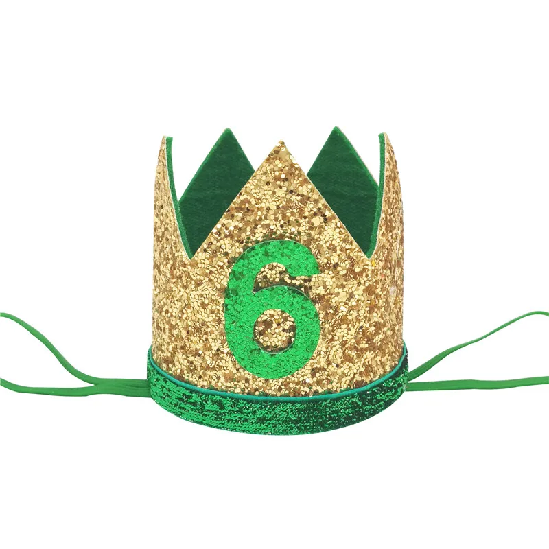 Birthday Crown Headband Baby Shower Kids Party Decoration 1pcs Jungle Safari Theme 123456 Birthday Crown hat