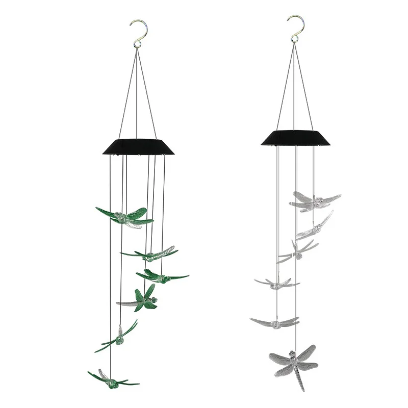 solar garden lanterns LED Solar Power Wind Chime for home decoration and gifts Waterproof  Christmas Windbell Light garden balcony outdoor Xmas Decor solar wall lights