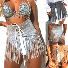 Женская, для девушек, бохо, стразы, сетка, кисточка, хип шарф, для танцев, представление, мини-юбка