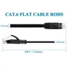 Cable plano Ethernet CAT6, Cable Lan RJ45, conexión de red Ethernet, Cable de red CAT 6 para ordenador, enrutador, portátil ► Foto 3/6