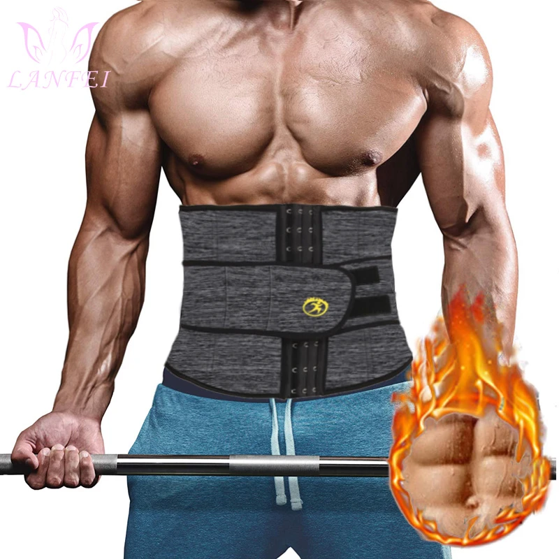 Women Men Waist Trainer Neoprene Belt Hot Sauna Sweat Body Shaper Tummy Control