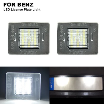 

2pcs No Error Car LED License Plate Light Canbus For BENZ W176 W156 R172 X166 W166 Vito W447 6000k White Number Plate Lamp