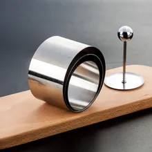 Круглая форма для холодной посуды из нержавеющей стали, трехсекционный Набор для повара, посуда для холодной посуды, стильный кухонный гаджет