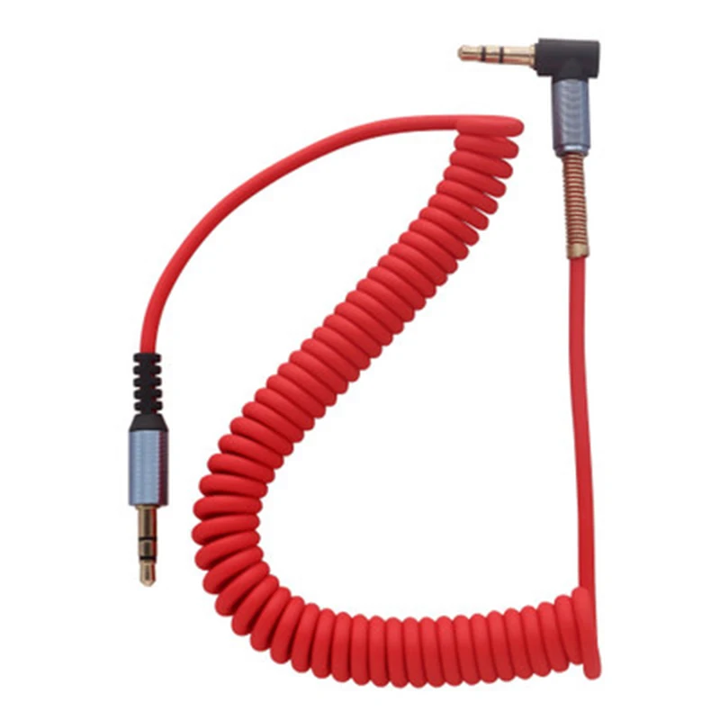 3.5mm Jack Audio Cable 3.5 Male To Male Cable Audio 90 Degree Right Angle AUX Cable for Car Headphone MP3/4 Aux Cord