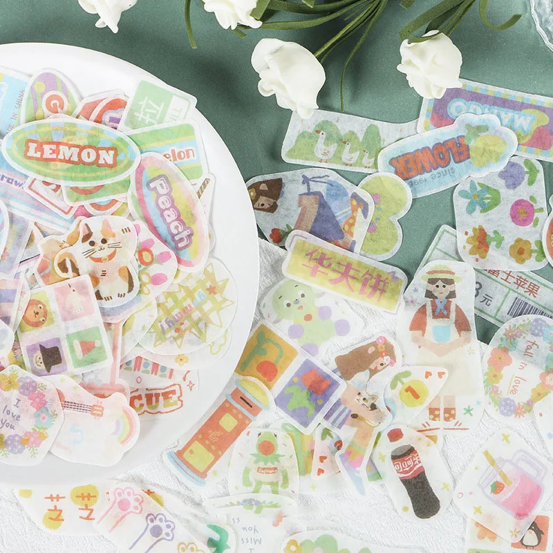 40 шт Kawaii Наклейки с десертом милые канцелярские наклейки декоративные наклейки для детей DIY Дневник принадлежности для скрапбукинга