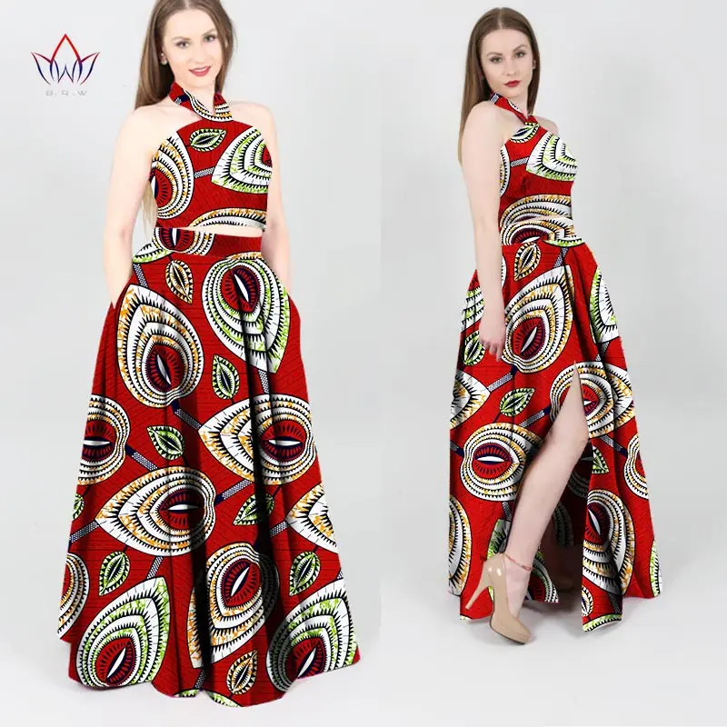 Африканские платья женские модные дизайнерские Дашики Базен riche халаты femmes две части Базен riche платья Длинные Дашики размера плюс WY699 - Цвет: 9