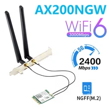 Двухдиапазонный беспроводной Wi-Fi 2,4 Гбит/с 802.11AX 6 AX200 для ноутбука/настольного компьютера M.2 ngff WLAN Wi-Fi Карта Bluetooth 5,1