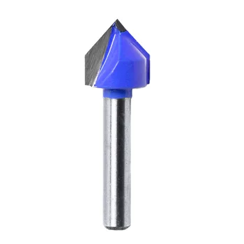 

High Stength Metal Material 1/4\" Shank 90 Degree V Groove Template Router Bit