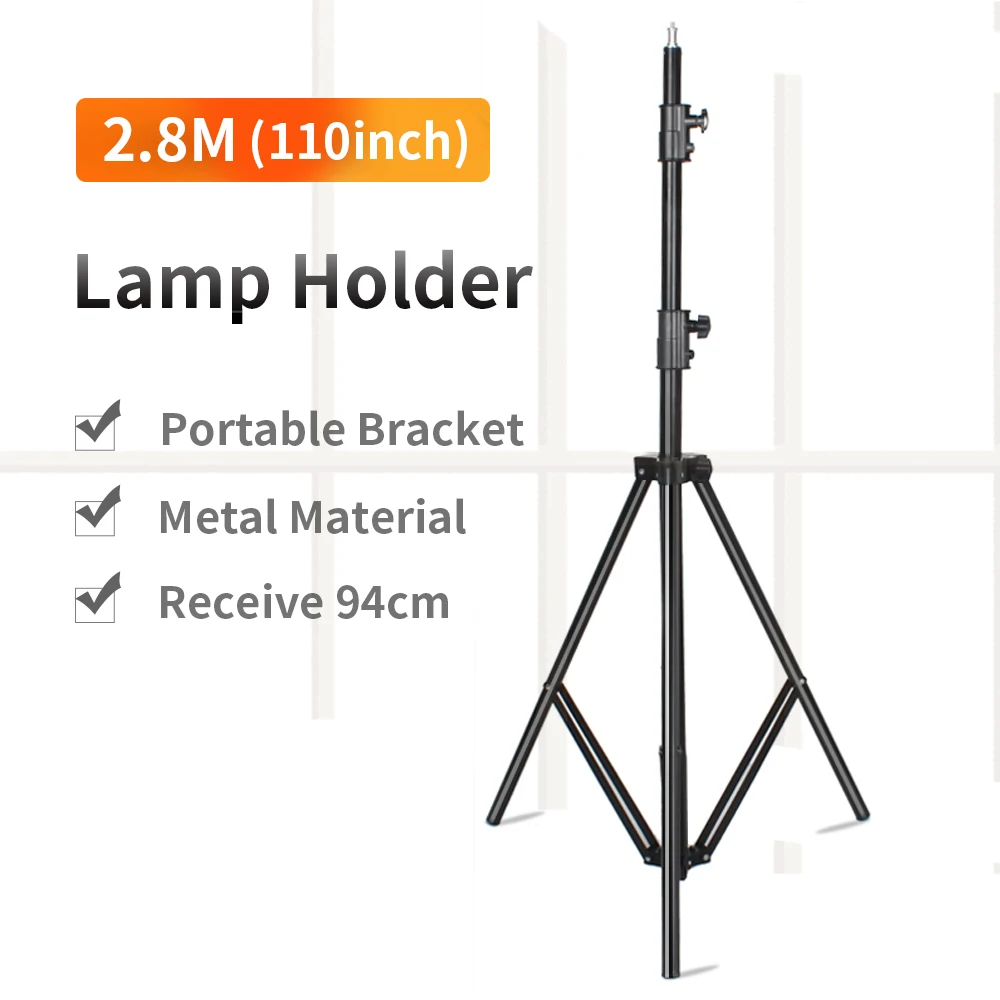 Godox 280cm 2.8m 9FT 프로 헤비 듀티 라이트 스탠드 (프레넬 텅스텐 조명, TV 방송국 스튜디오, 사진 스튜디오 삼각대용)