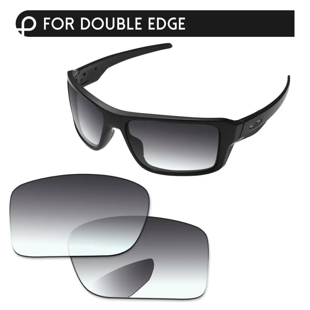 Papaviva серые градиентные поляризованные Сменные линзы для Двойной кромки OO9380 солнцезащитные очки оправа UVA и UVB Защита
