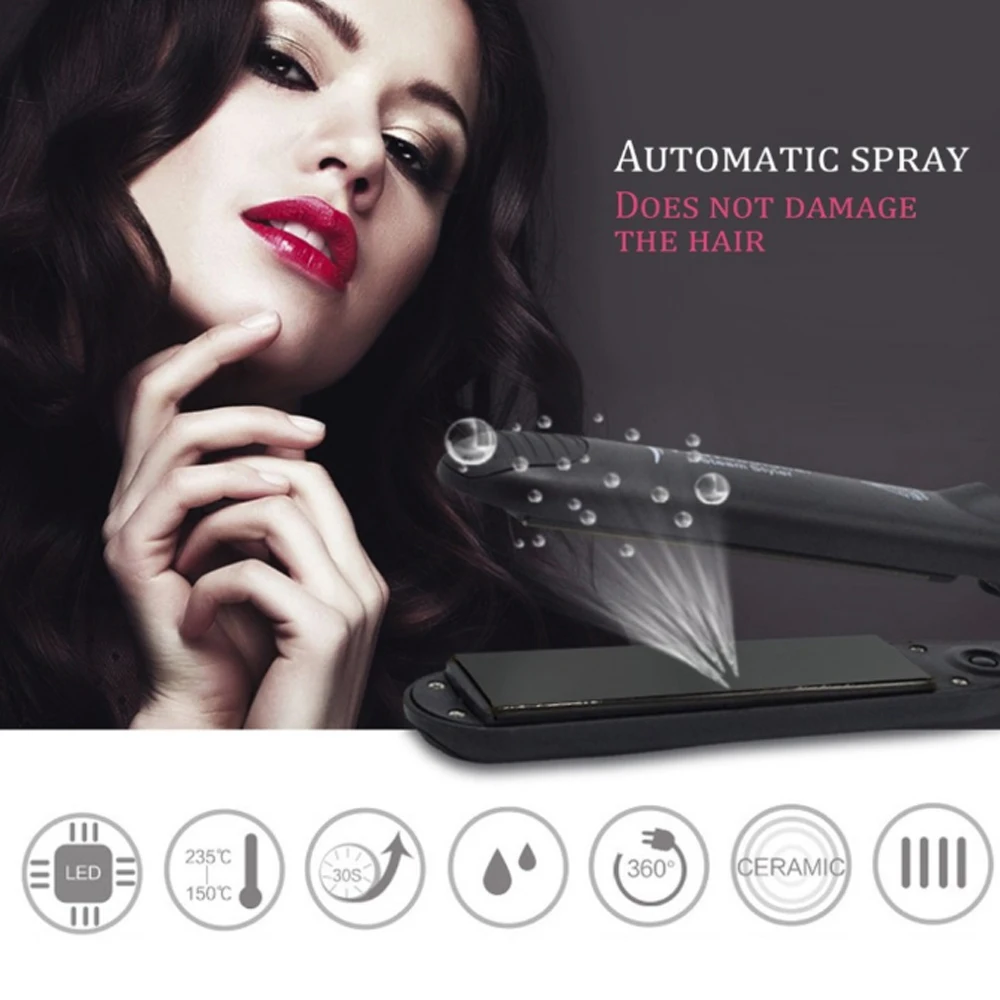

Straightening Irons Hair Curler Steam Hair Straightener Ceramics Major Fashion Beauty Straighten Stylist Salon Flat Iron