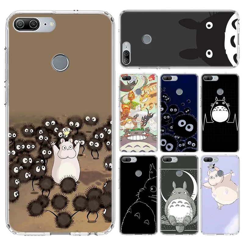 Totoro Ghibli Phone Case For Honor 8X 9X 7A 7C Pro Y5 Y6 Y7 Y9 2019 8S Soft Silicone Back Cover 9 10 Lite coque | Мобильные телефоны