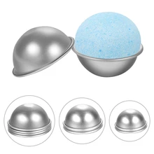 4 шт. круглой формы для бомбочек из алюминиевого сплава DIY инструмент для ванны бомба соль мяч домашний крафт подарки полукруг Сферическая форма