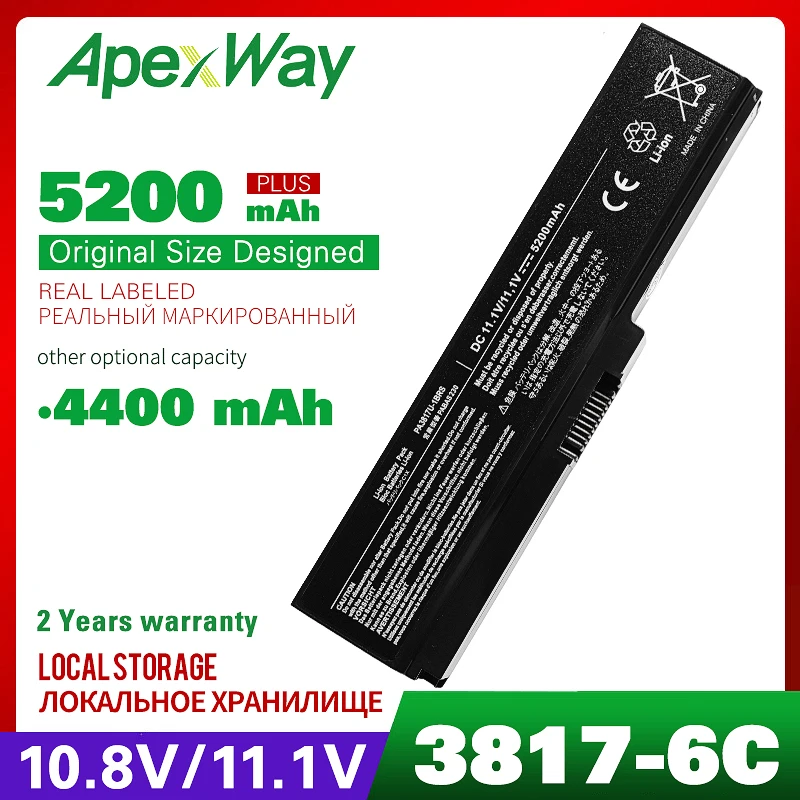 Ноутбук Батарея для toshiba Satellite PA3817U-1BRS PA3817U PA3817U-1BAS 3817 L700 L730 L735 L770 L740 L745 L750 L755 L775 A660