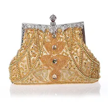 Винтаж женские вечерние сумки с бусинами свадебные сумки клатч кошелек сумка для свадьбы день клатчи клатч, вечерние сумочки WY37