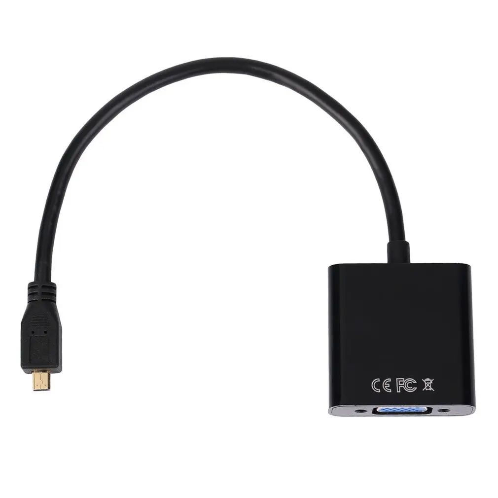 Профессиональный 1080P микро HDMI-совместимый VGA переходник с гнездовым видеокабелем