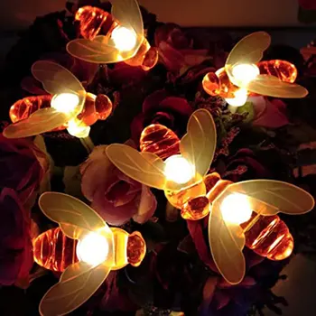 

10/20/30/40/50 lamp Solar String Lights Led Little Bee Christmas Lights Flashing Lights Christmas String Lights Garden Lights