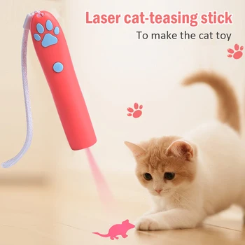 

NEW Interactive Cat Toys Cat Laser Pointer Funny Pet LED Laser Interactive Toy With Bright Red Point Pet Scratch Training Tool