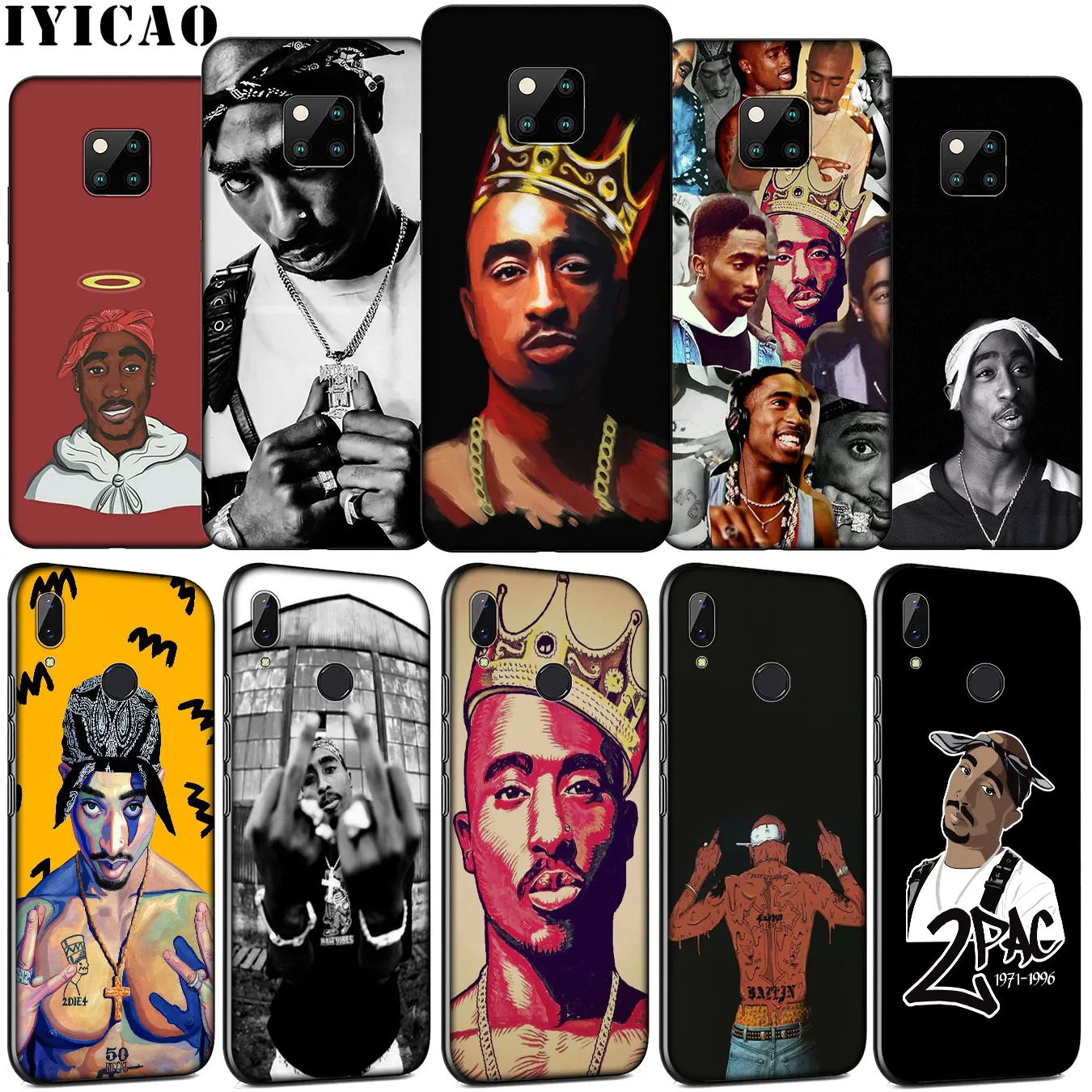 Мягкий силиконовый чехол для телефона pop 2pac Tupac Rapper Huawei Mate 30 20 10 Pro Nova 5i 4 3 3i 2i 2 Lite