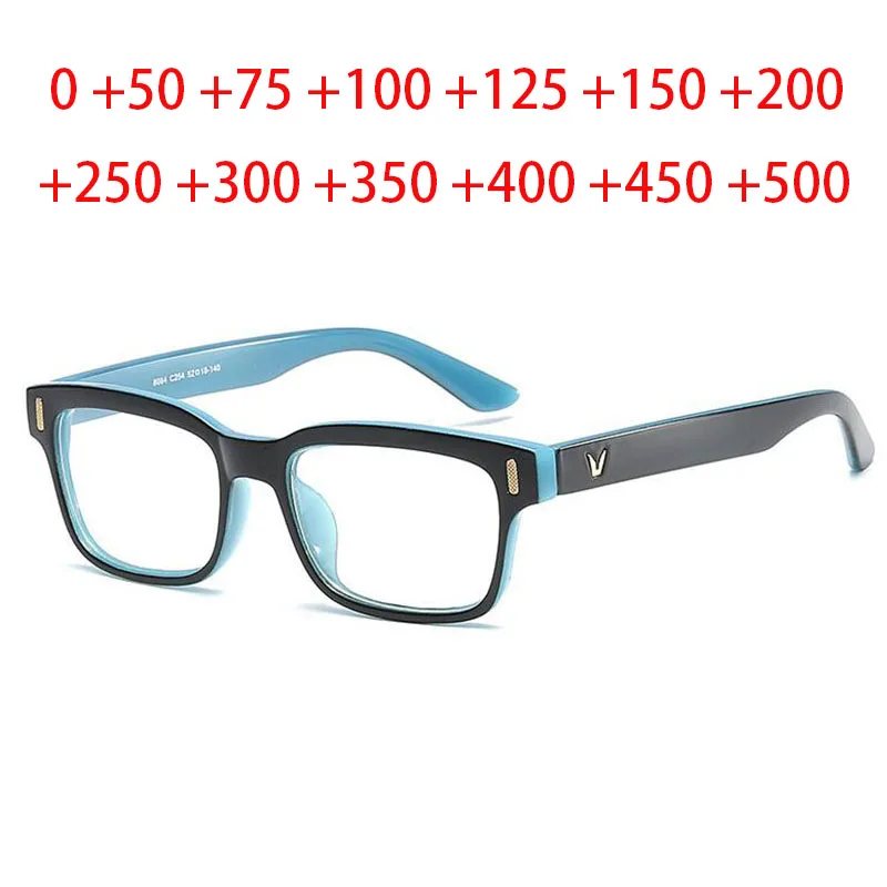 

+0.5 +1.0 +2.0 To +6.0 Prescription Eyeglasses 1.56 Aspheric Lens Nail Frame Reading Glasses Square OldMen Hyperopia Glasses