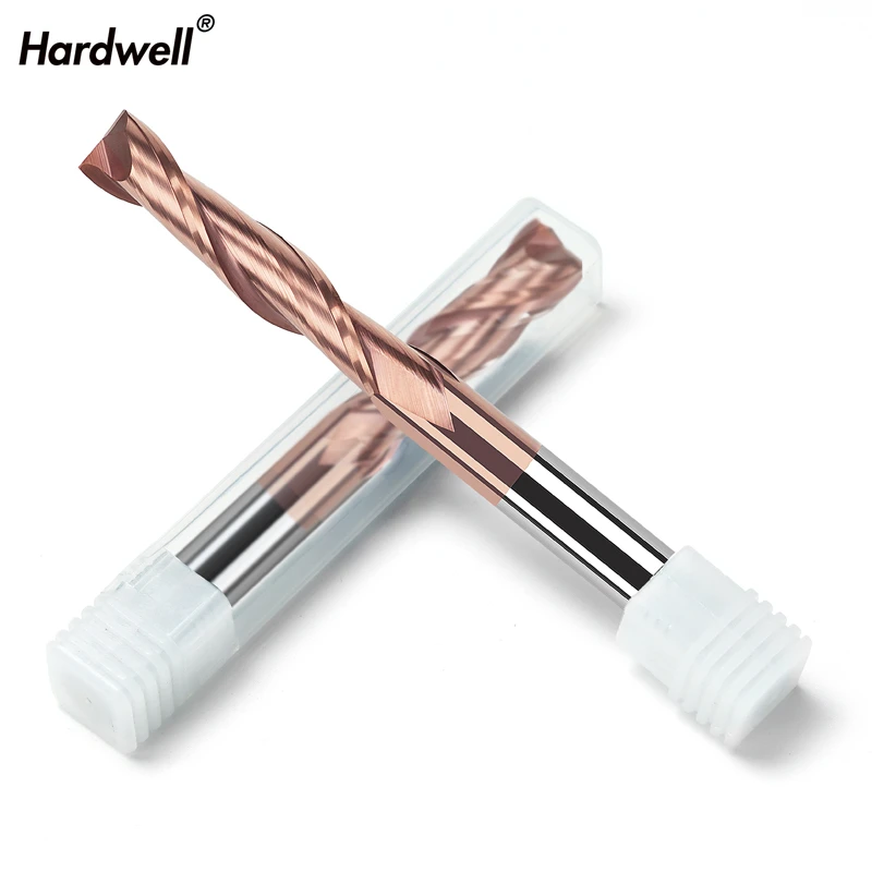 

HRC55-1PCS,free shipping cnc solid carbide end mill,2 edges TiALN coated spiral milling cutter,flat end steel cutting knife
