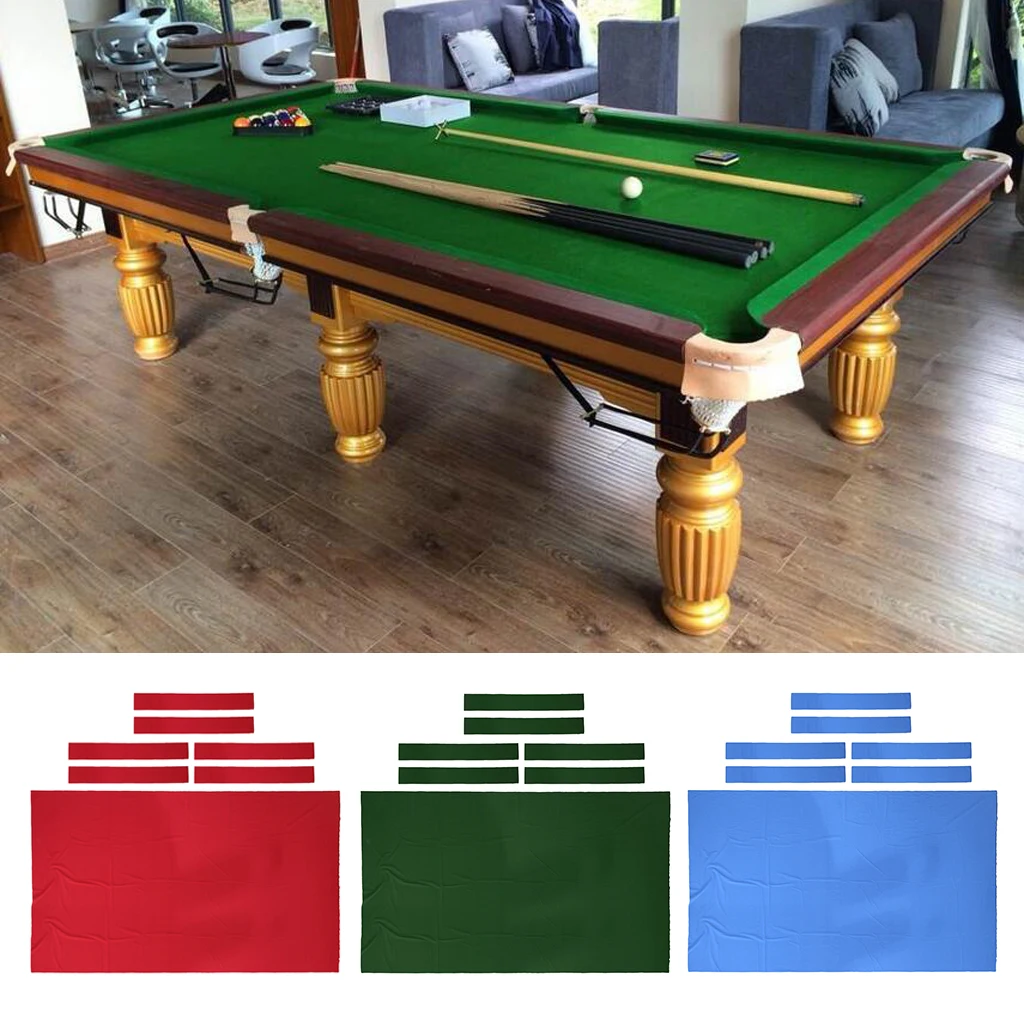 

Premium Pool Table Felt Snooker Accessories Billiard Table Cloth Felt for 7 or 8 Foot Table Choose from Blue / Red / Green