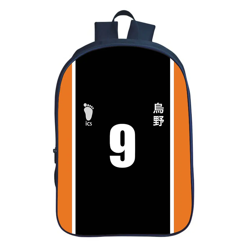 Hot Haikyuu Anime Backpack Boy School Bag Teenager Backpacks College Style Travel Double-layer Backpack