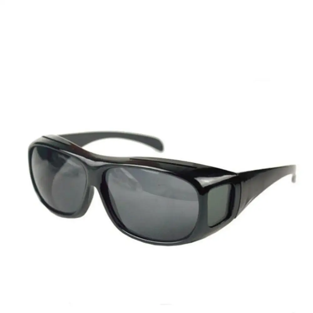 Высококачественные поляризованные очки Hd Vision солнцезащитные очки для мужчин близорукость солнцезащитные очки для ночного вождения набор очки для велоспорта - Цвет: Bright black ash