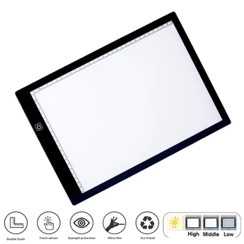 

A4 Digital ie Tablet for Drawing Pad Art Painting Graphic Copy Board Electronics Painting Table with netic