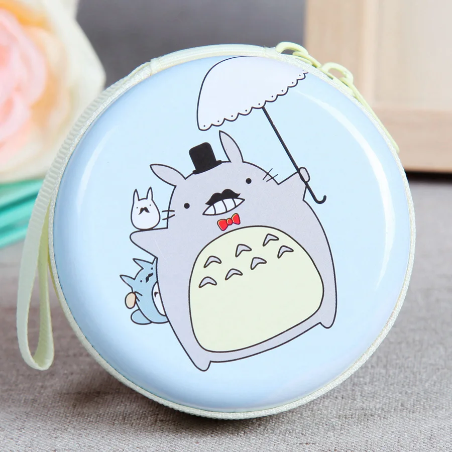 1 х симпатичный кошелек TOTORO на молнии с аниме фигуркой унисекс маленький