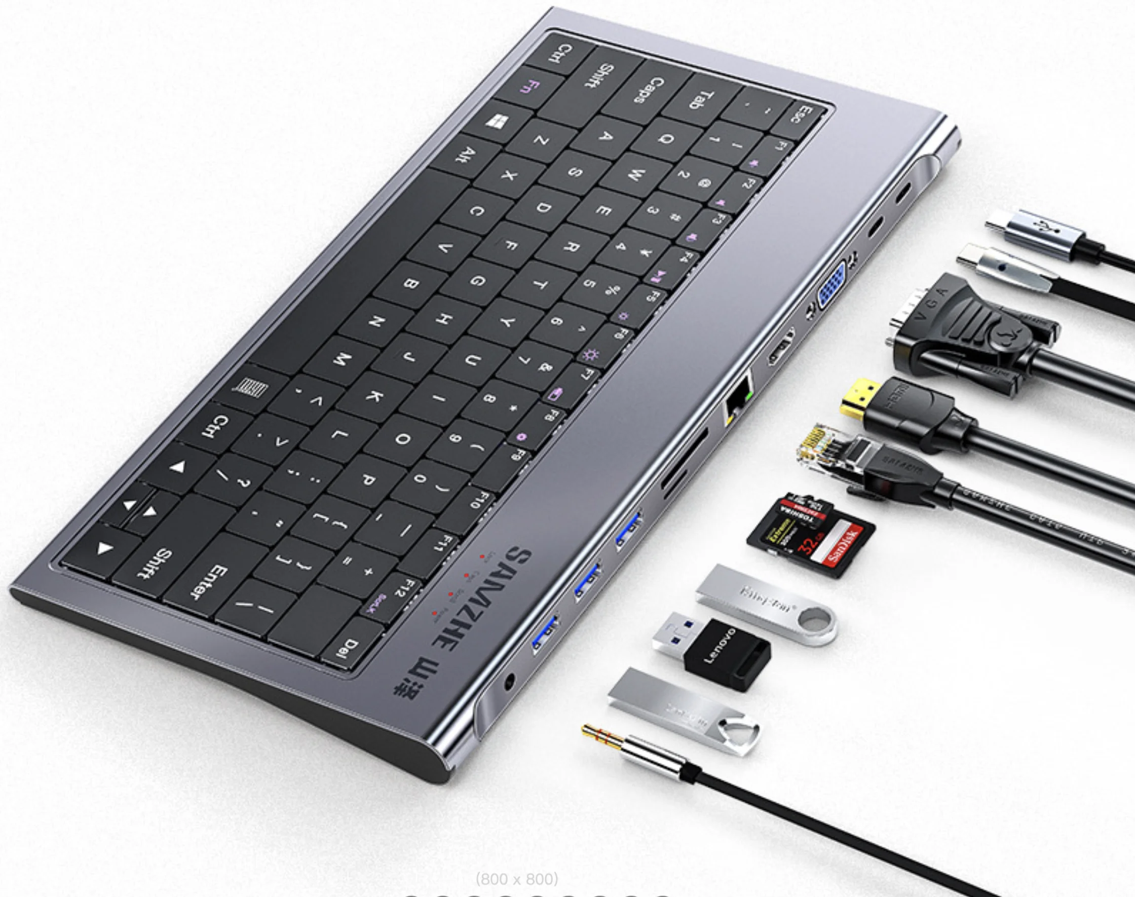 USB Keyboard Docking 拡張ハブ　キーボード