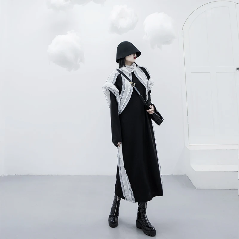 see picture XJ3161 XITAO Lazy Oaf необычное женское платье с кружевным воротником, уличная одежда размера плюс, модная трендовая женская одежда XJ3161 - Цвет: see picture XJ3161
